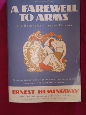A Farewell to Arms Hardcover - Blue Cover